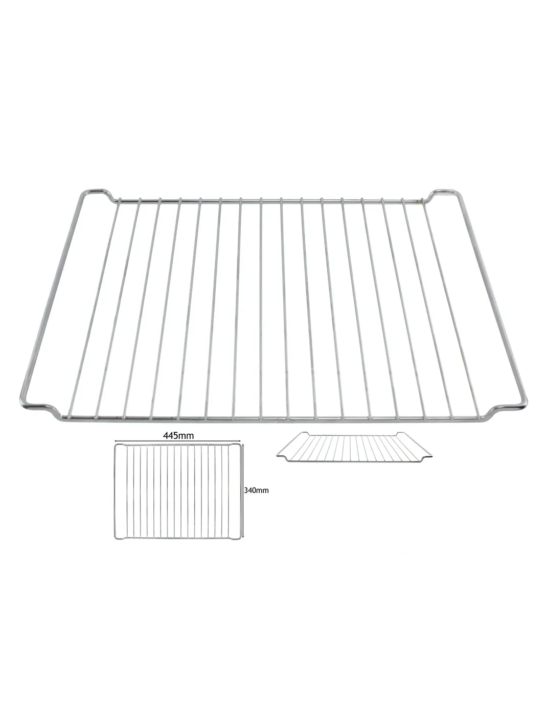 Cookology Chrome Oven Grill Rack – Top, Middle & Bottom Shelf, 44x34cm