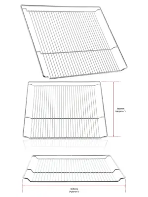 Cookology Chrome Oven Rack Replacement Shelf 465x365 for Grill