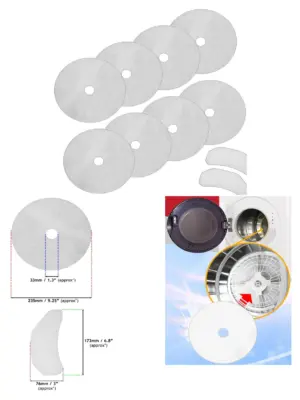 Cookology Dryer Filter Kit 10 Cloth Exhaust & Intake Filters for CMVD25