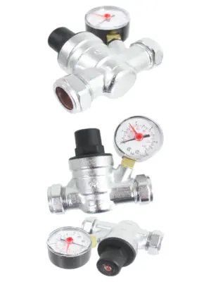 Copper Pipe Water Pressure Regulator Valve for 15mm & 22mm