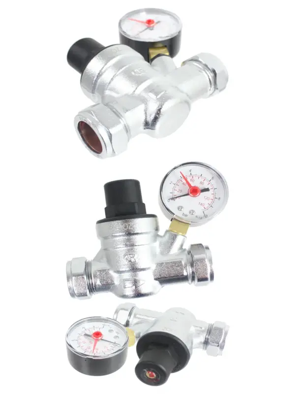 Copper Pipe Water Pressure Regulator Valve for 15mm & 22mm