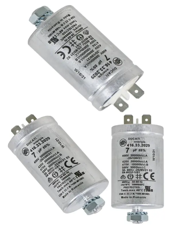 Creda 7µF Dryer Capacitor for Tumble TCR2 TCS3 TVR2 TVS3 TVU1