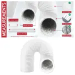 Creda Dryer Vent Hose - Insulated PVC/Aluminium Foil Duct, 4mm x 2.5m