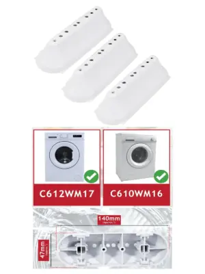 Curry Essentials 8‑Hole Drum Paddle Lifter Pack of 3 fits C610/C612