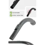 Curved Wand Hose End for Miele S8310/S8320/S8340/TT5000 Vacuums