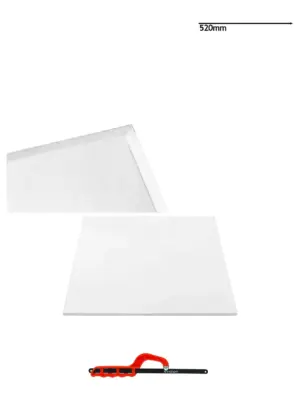 Custom Clear-Cut Fridge Shelf Crisper Cover 520x350mm + Trim Saw