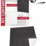 Cut‑to‑Size Carbon Foam Grease Filter Kit for CDA Cooker Hood