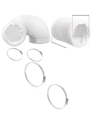 Daewoo AC Flexible PVC Duct Hose 152mm x 3m with 2 Clips