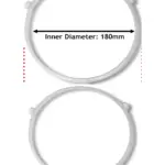Daewoo Microwave Turntable Glass Plate with 3‑Wheel Roller Support Stand