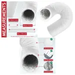 Daewoo Portable AC Insulated PVC Vent Hose – 5m x 2.5m Aluminum Foil Duct