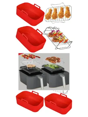 Daewoo SDA2310 8L Air Fryer Basket Rack & Drawer Liner Set