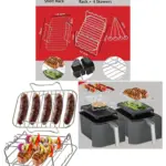 DAEWOO SDA2310 8L Air Fryer Rack Set - Grill Shelf & Skewers 2pcs