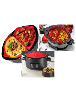 Daewoo Slow Cooker Silicone Basket Liner & Divider – Round 3.5‑6.5 L