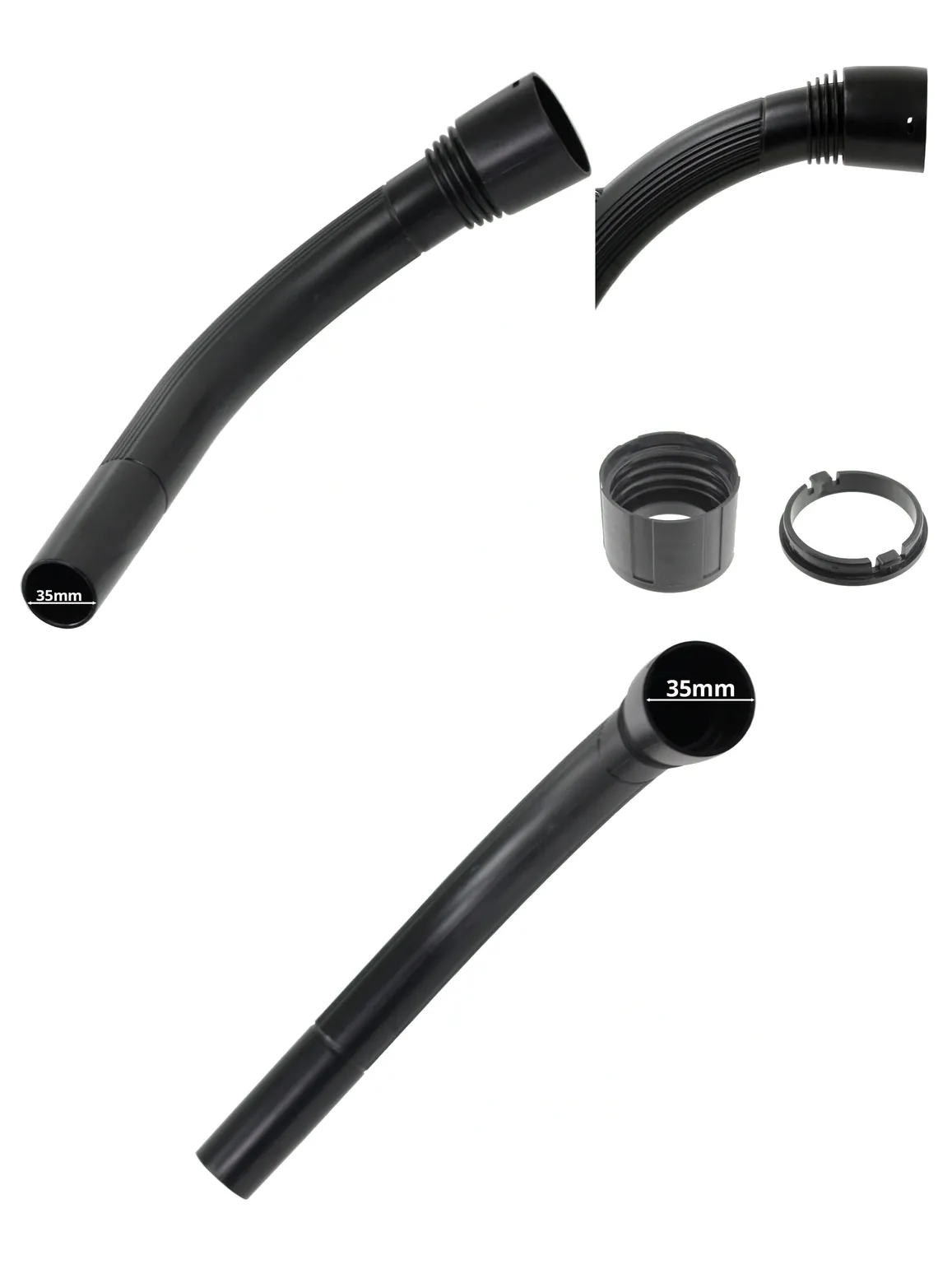 Daewoo Vacuum 35mm Curved Hose Handle – Flexible Suction Replacement