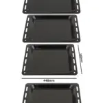 De Dietrich Enamel Oven Baking Tray – 448×360×25 mm, 2‑Pack
