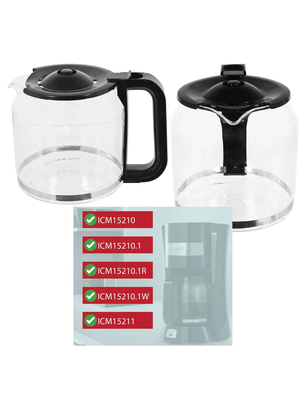 Delonghi 10-Cup Filter Coffee Maker with Glass Carafe Model ICM15210