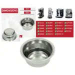 DeLonghi 2‑Cup Filter Espresso Machine – EC680/685/820/860