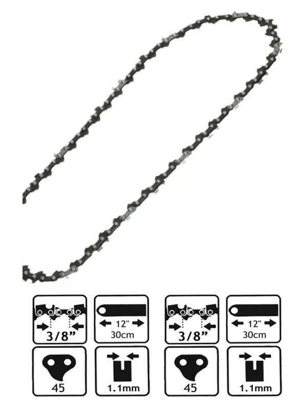 DeWalt DCM565N1/DCM565P1 Chainsaw Chain 45‑Link, 30 cm