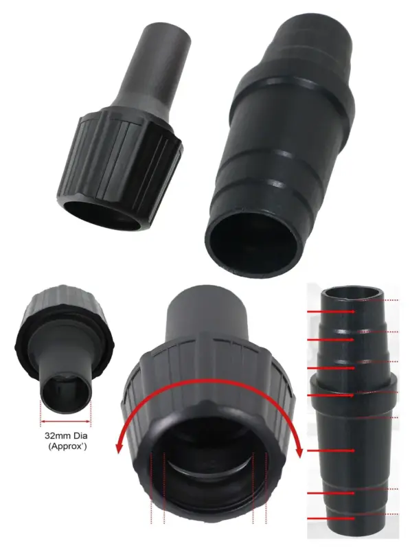 Dewalt Dust Port Adapter for Vacuum Hose – 32/35/38 mm