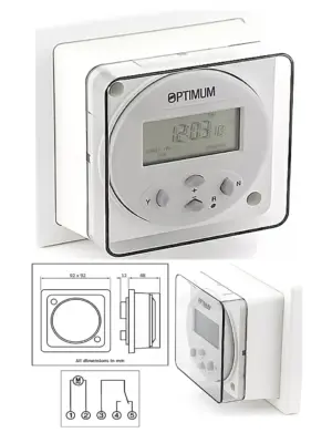 Digital Wall-Mount Timer Switch – 24/7 Programmable Single Socket