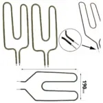 Dimplex Night Storage Heater Element 850W Crank Neck 2 Pin Pack of 2