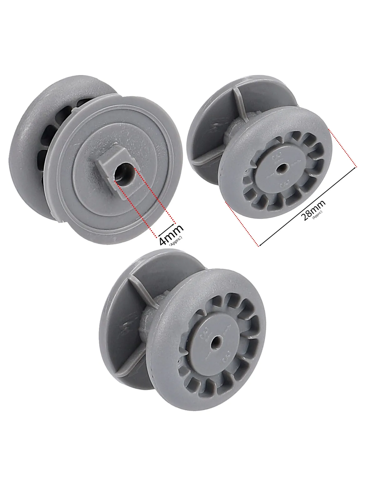 Dishwasher Basket Wheel Guide & Support for Currys Essentials CDW45/60