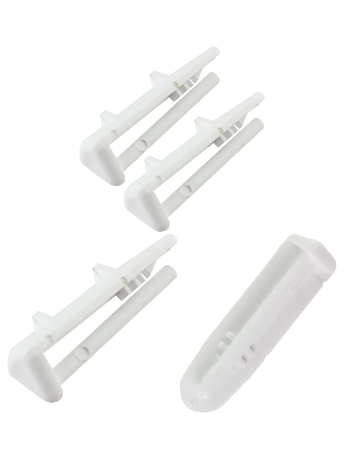 Dishwasher Rear Basket Rail Cap Runner for DWLT48 DWLT65 2 Pack