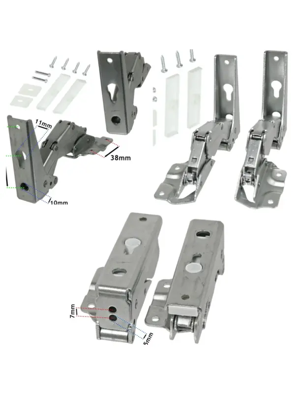 Door Hinge Kit 3905/3362/3363 for Whirlpool Ignis & Bauknecht Fridge