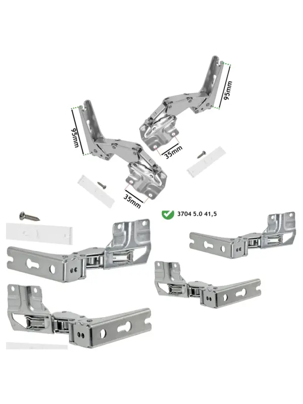Door Hinge Pair for Bosch, Neff & Siemens Fridge