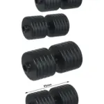 Double Front Rollers Qualcast Suffolk Punch Mower Fits 30‑43S 2pcs