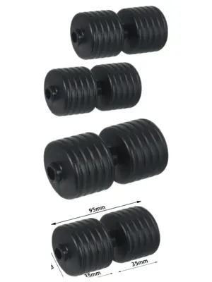 Double Front Rollers Qualcast Suffolk Punch Mower Fits 30‑43S 2pcs