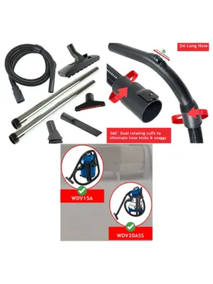 Draper Wet/Dry Vacuum Hose Kit for WDV15A 15L & WDV20ASS 20L