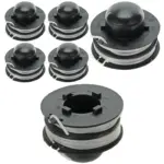 Dual Feed Line Spool Head for B&Q FPGT250-6 Garden Trimmer - Set of 4