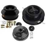 Dual-Line Manual Feed Trimmer/Brushcutter Head with Bolts + 2×15m Line