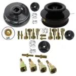 Dual-Line Manual Feed Trimmer Head with Bolts + 4×80m Dual-Core Line