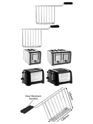Dualit Toastie Rack Lite Replacement Cage – Domus Architect, Pack of 2