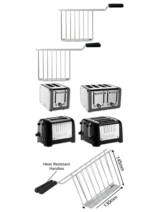 Dualit Toastie Rack Lite Replacement Cage – Domus Architect, Pack of 2