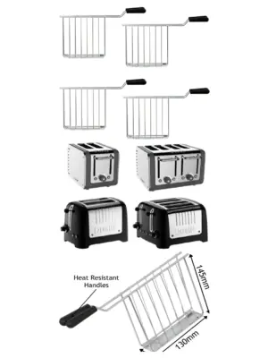 Dualit Toastie & Sandwich Toaster Rack – 4 Pack Domus Architect