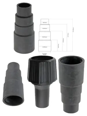 Dust Extractor Port Adapter Kit for Russell Hobbs Vac – 5 Sizes, 2pcs