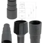 Dust Extractor Port Adapter Kit for Samsung Vacuums – 5 Sizes, Pack of 2