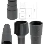 Dust Extractor Port Adapter Kit for TESCO Vacuums – 5 Sizes, Pack of 2