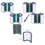 Dyson 360 HEPA & Carbon Filter Kit (2) + Brush for DP04/HP04/TP04