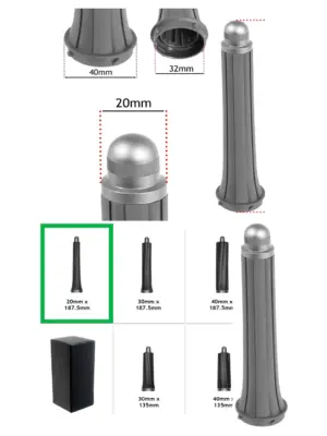 Dyson Airwrap 20mm Long Slim Nickel Barrel Hair Styler