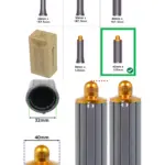 Dyson Airwrap 40mm Nickel Copper Barrel 135mm Hair Curler 971889-03