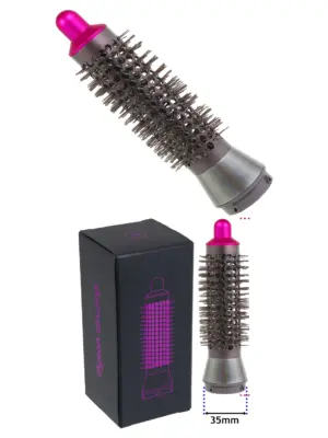 Dyson Airwrap HS01 Volumizing Brush – Nickel/Fuchsia Hair Styler