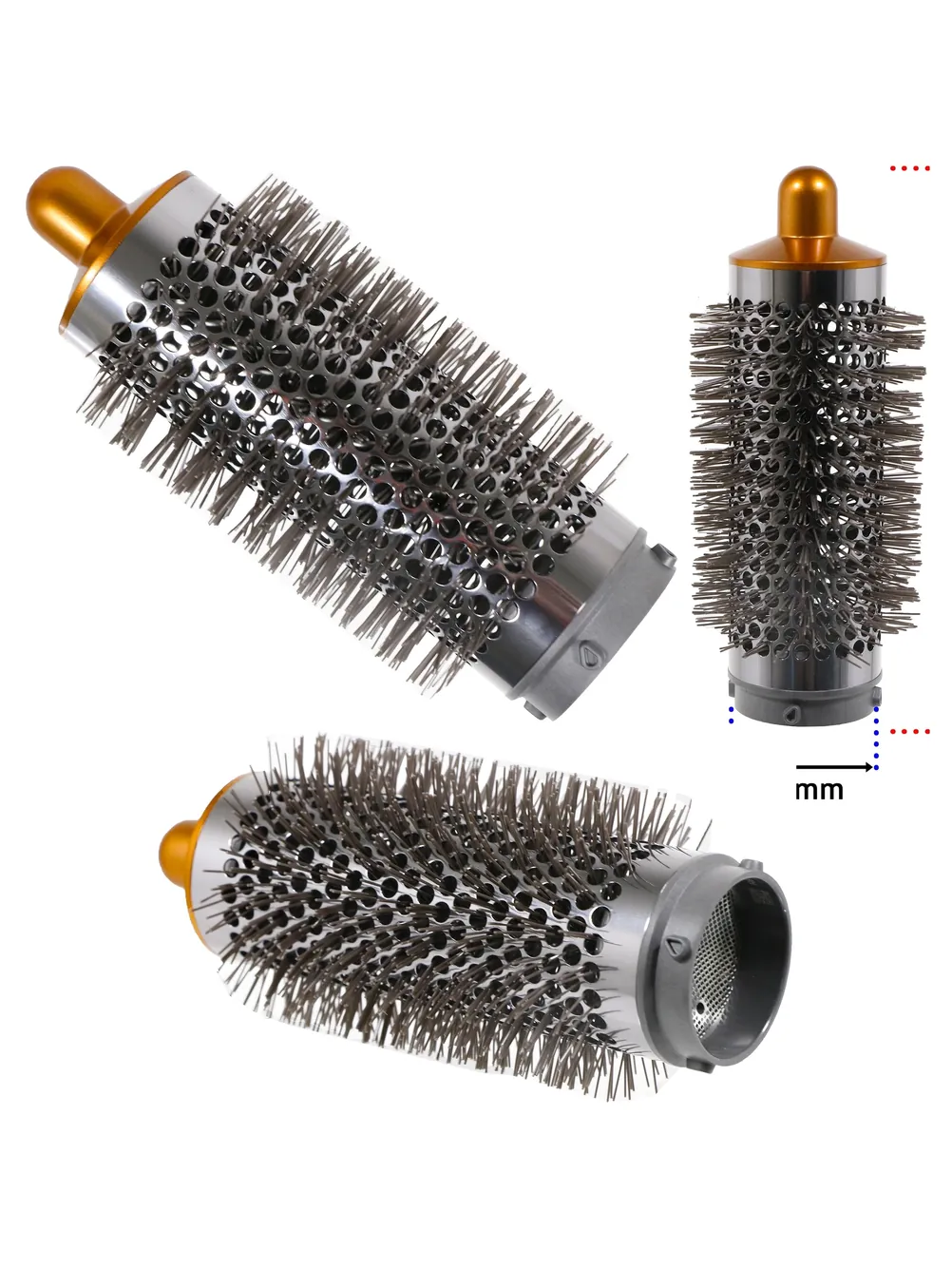 Dyson Airwrap HS01 Volumizing Round Brush Nickel Copper Hair Styler