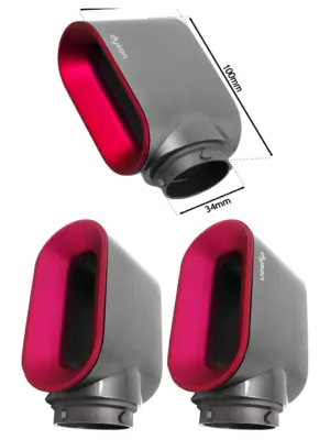 Dyson Airwrap Pre‑Styling Dryer Attachment – Nickel & Fuchsia
