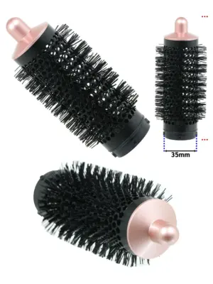 Dyson Airwrap Round Volumizing Brush Matte Black & Pink