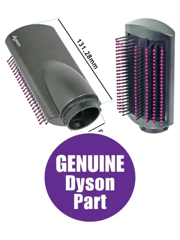 Dyson Airwrap Soft Smoothing Brush Nickel/Fuchsia Pink Hair Styler