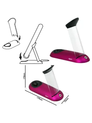 Dyson Corrale HS03 Straightener with Fuchsia Charging Dock Stand